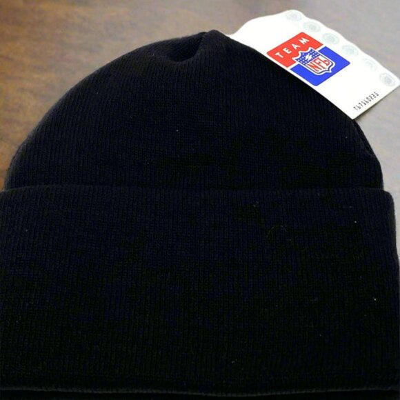 Pittsburgh Steelers Vintage Late '90s NFL Black Knit NOS Cuffed Hat - Picture 7 of 7